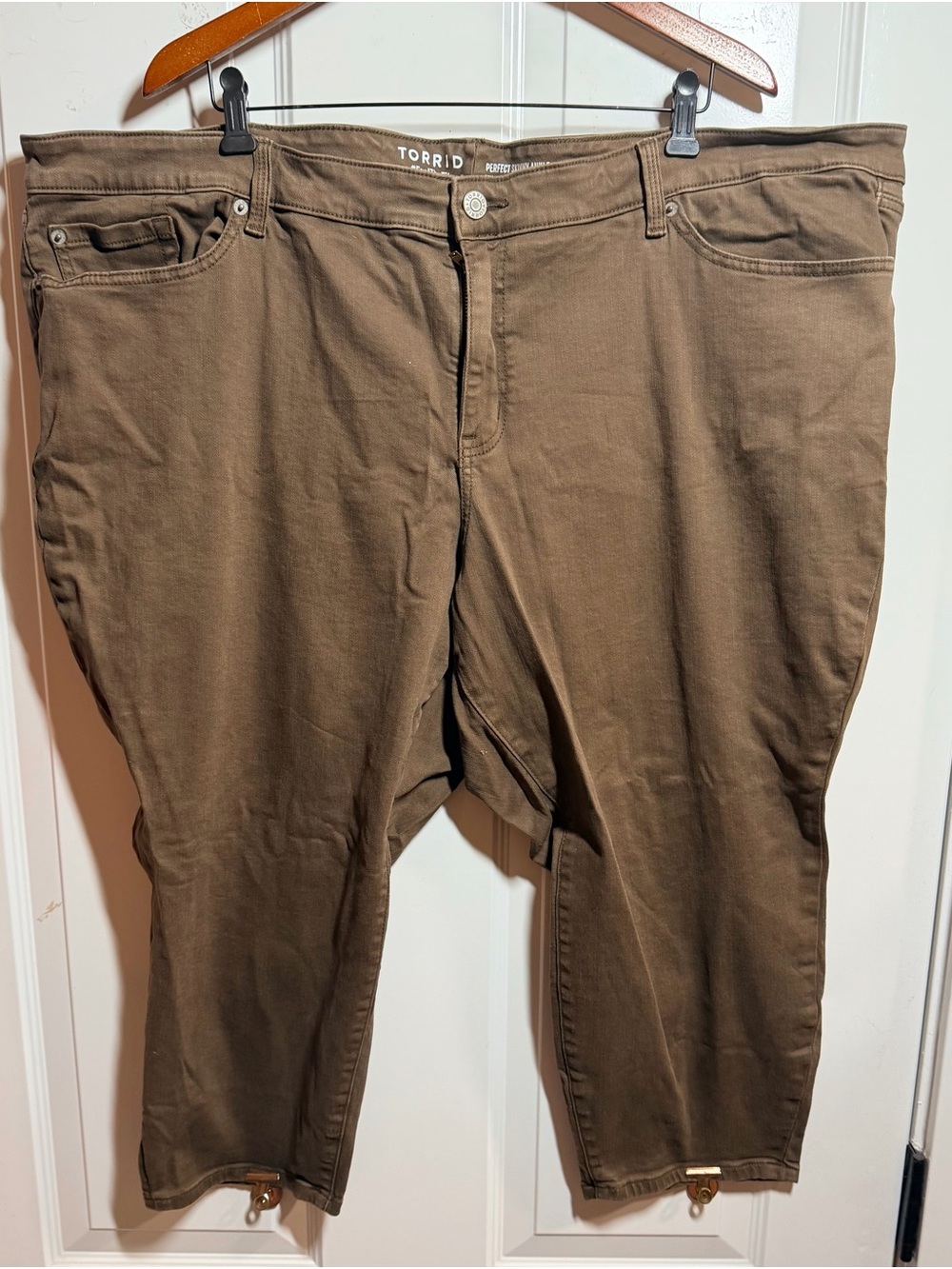 torrid Men's Olive Brown Stretch Chinos
